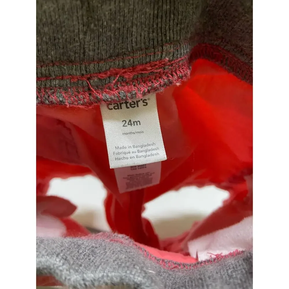 Carter's Boys Shorts Size 24 Months Salmon Peach‎ Drawstring Knit Waistband